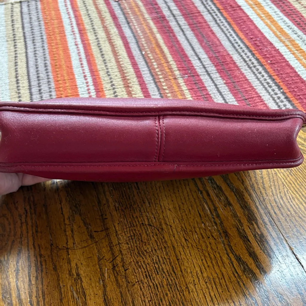 Coach 9455 red Leather purse vintage - Image 8