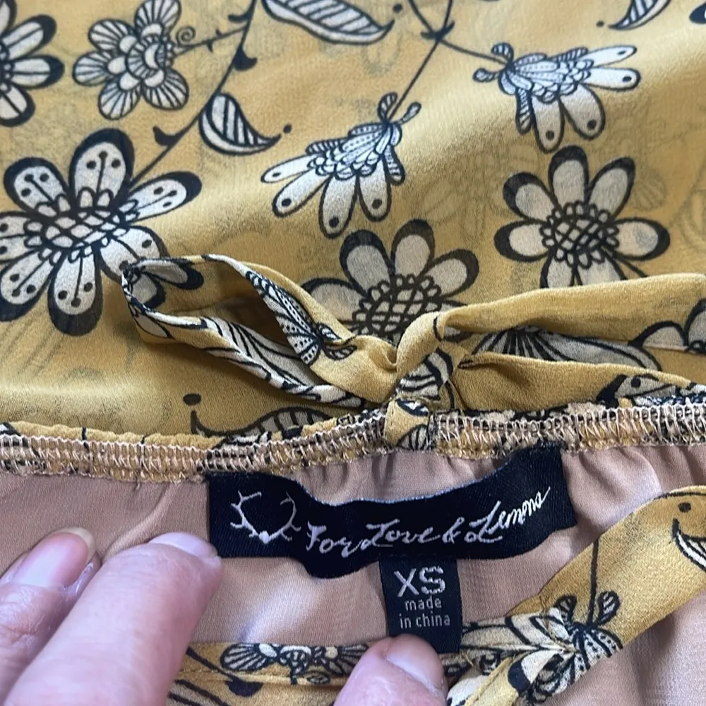 For Love And Lemons Gold Tan Midi Sundress Casual - Image 6