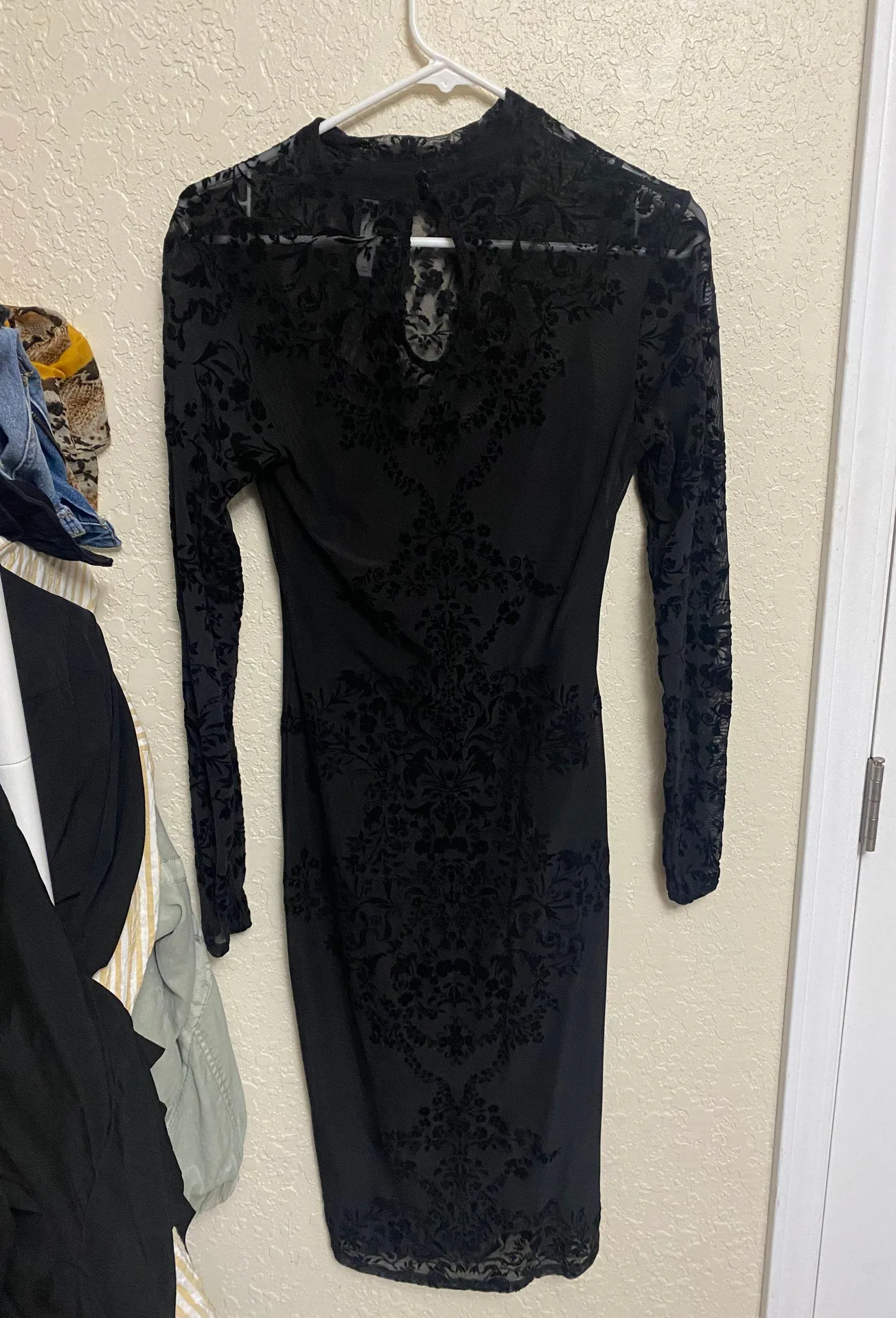 Xhilaration Xhileration Black Floral Mid Body Dress  - Image 2