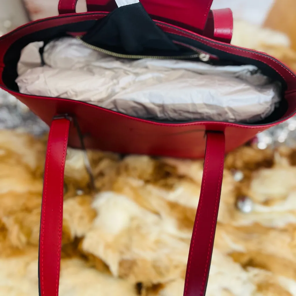 Roberto Cavalli Bold Red Tote NWT - Image 7