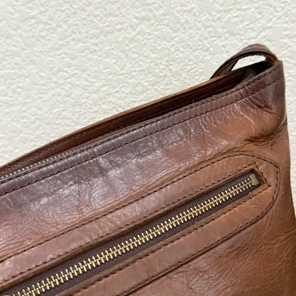 Vintage FRYE Melissa Brown Genuine Leather Crossbody Bag - Image 12