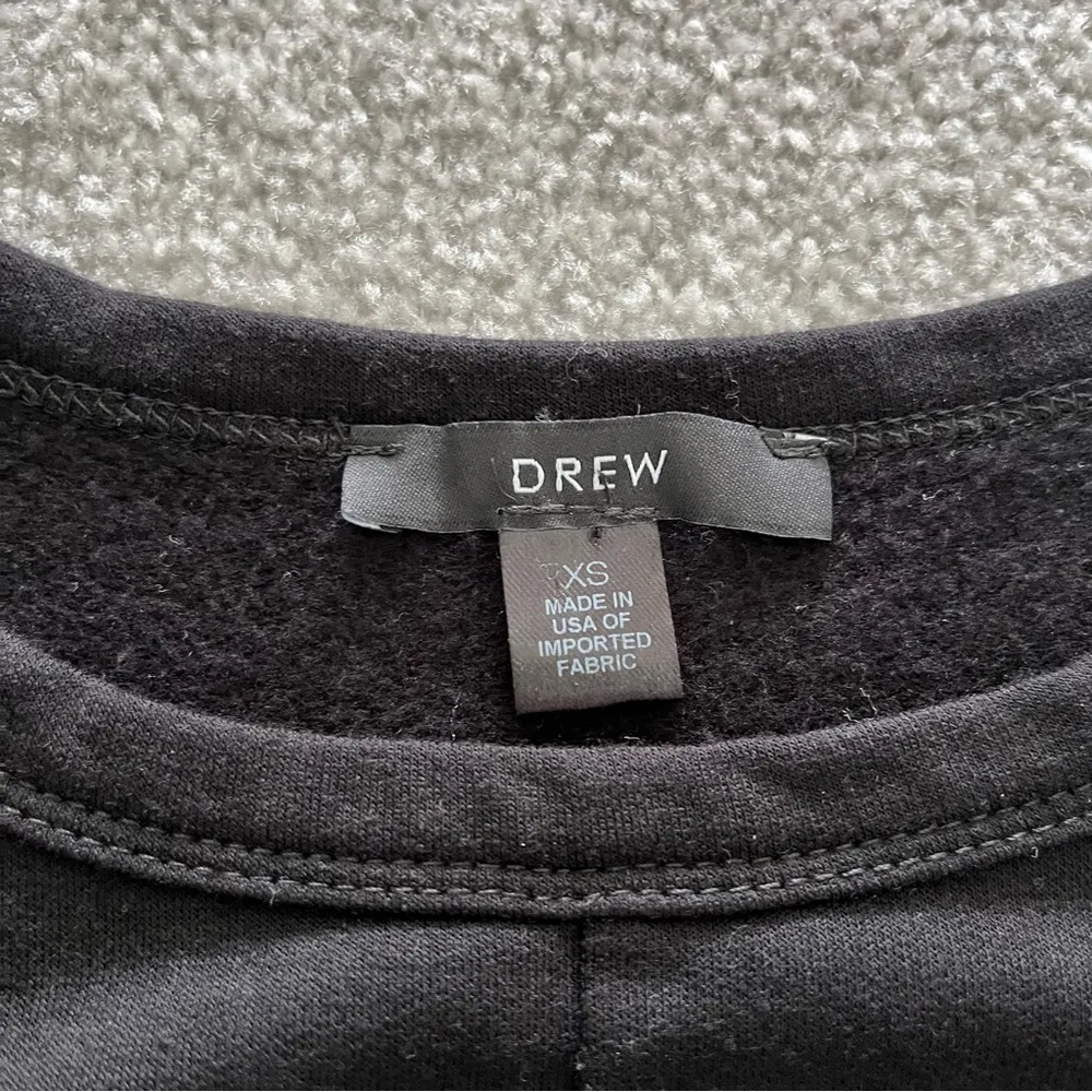 DREW Long Sleeve Twist Front Super Soft Black Top Shirt Size XS Anthropologie - Image 2