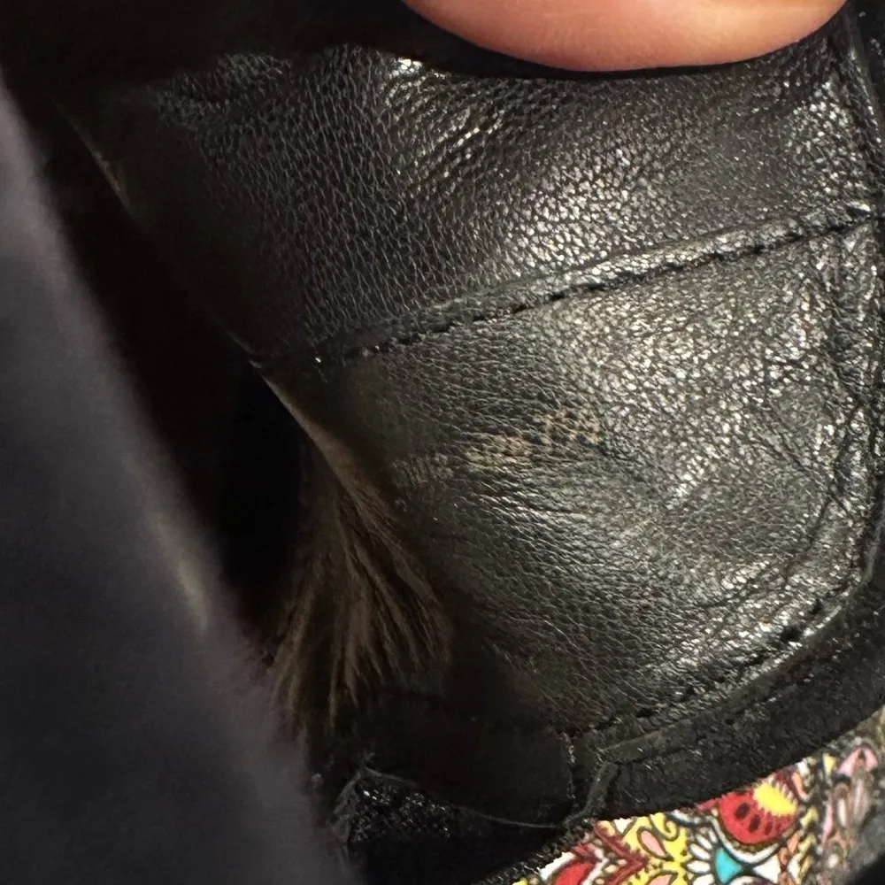 Loeffler Randall Black Cowhide Leather Kane Flat Slipon Platform Sneakers 7.5 - Image 9