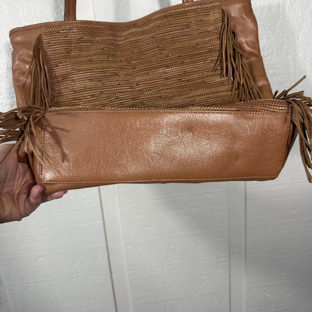 Elliott Lucca Bali '89 All Day Tote Bag, Almond Melaya, 16x13 inches EUC - Image 4