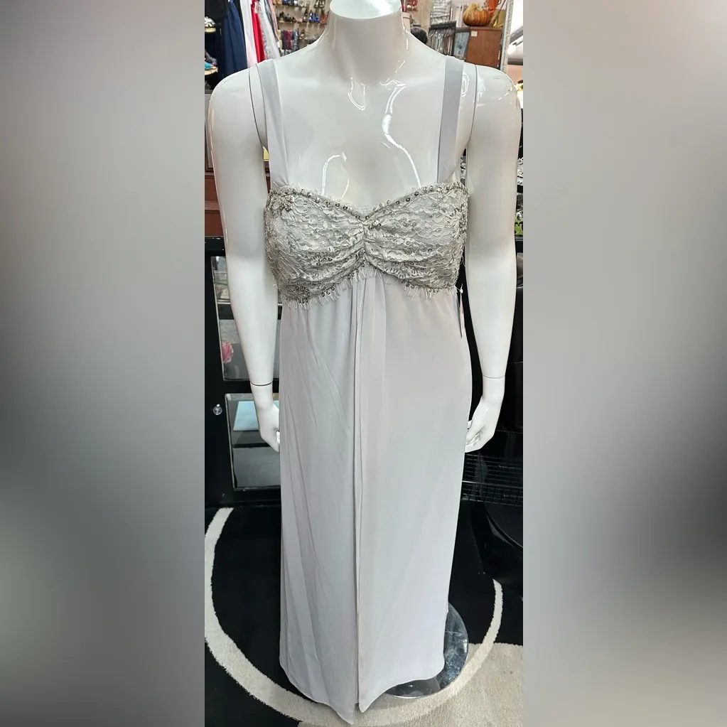 Aspeed sz 2x gray long formal dress - Image 2