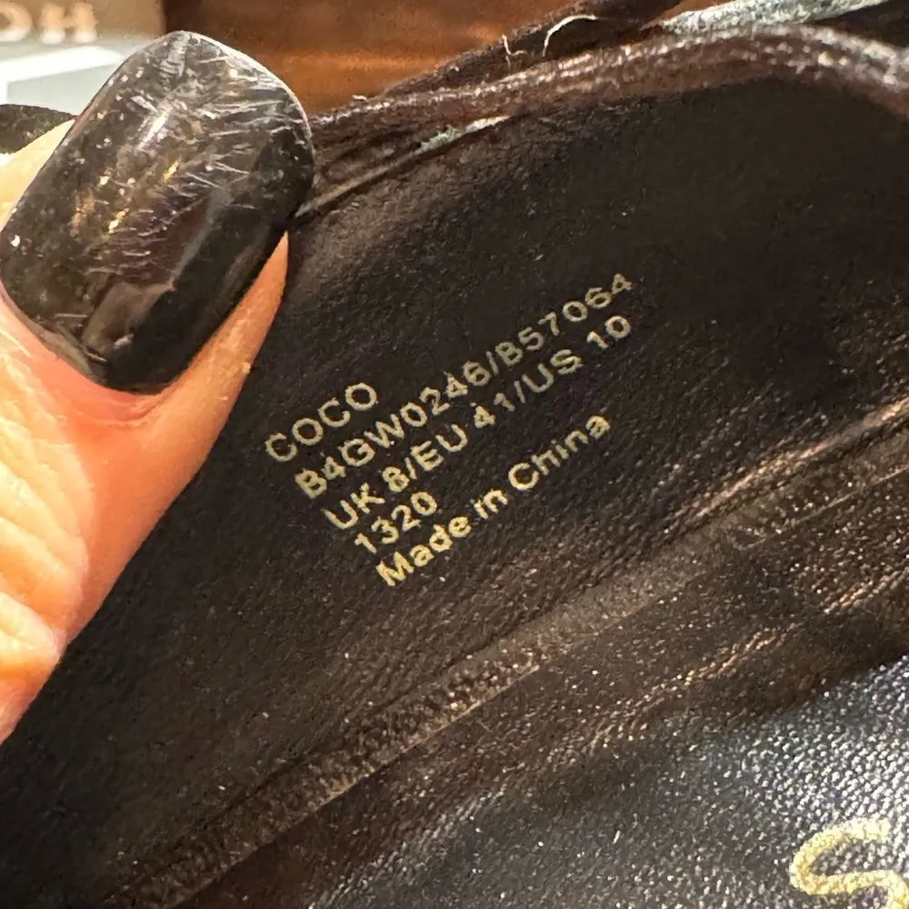 Reiss‎ Black Coco Leather strappy heels size 41( 10US) - Image 12