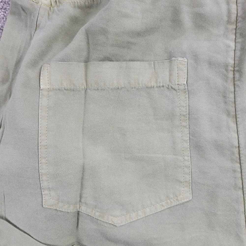 BillaBong Wild Pursuit Overall Romper Womens S Green Spaghetti Tie Shorts Casual - Image 10