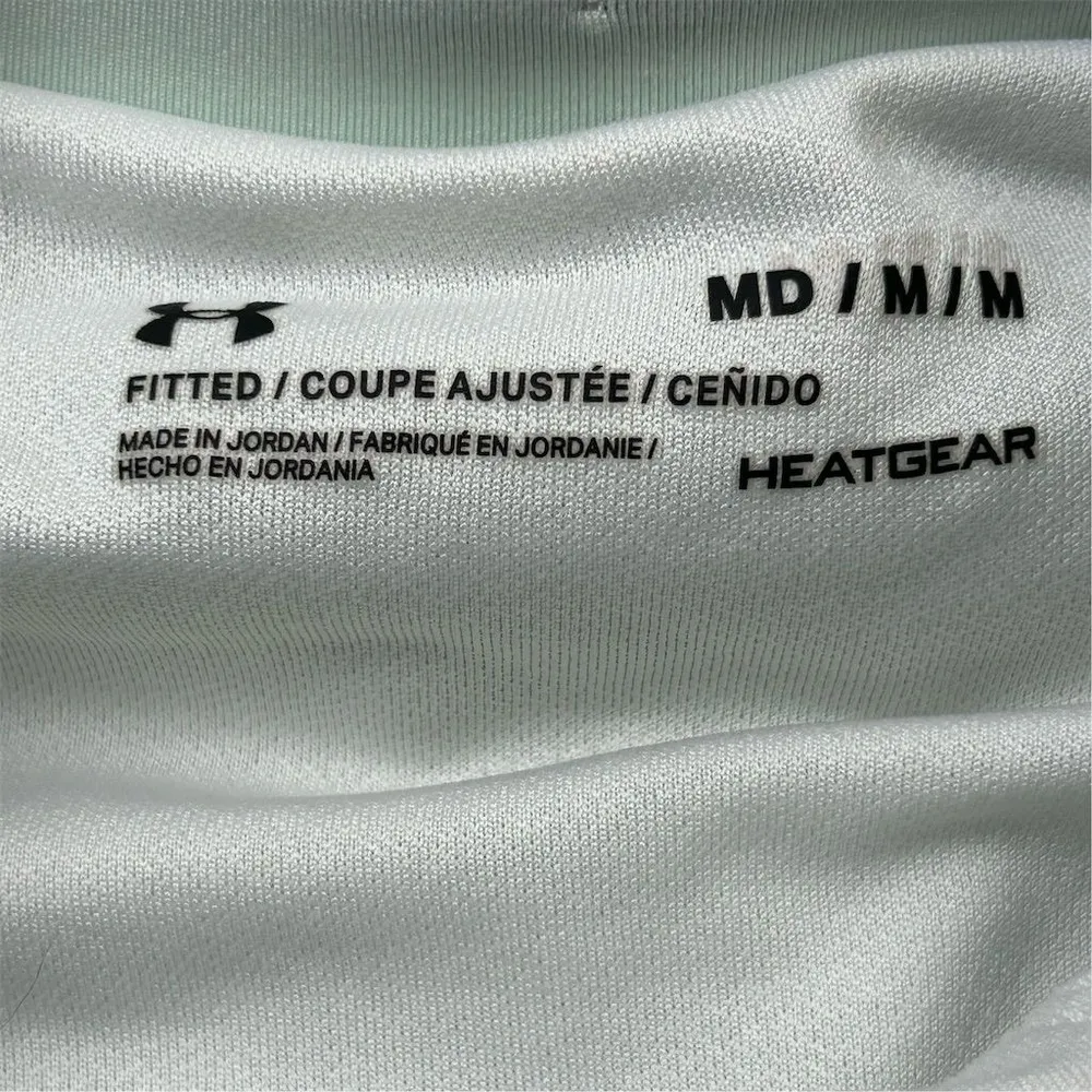 Under Armour Women's HeatGear Running Shorts Green Size M - Image 4