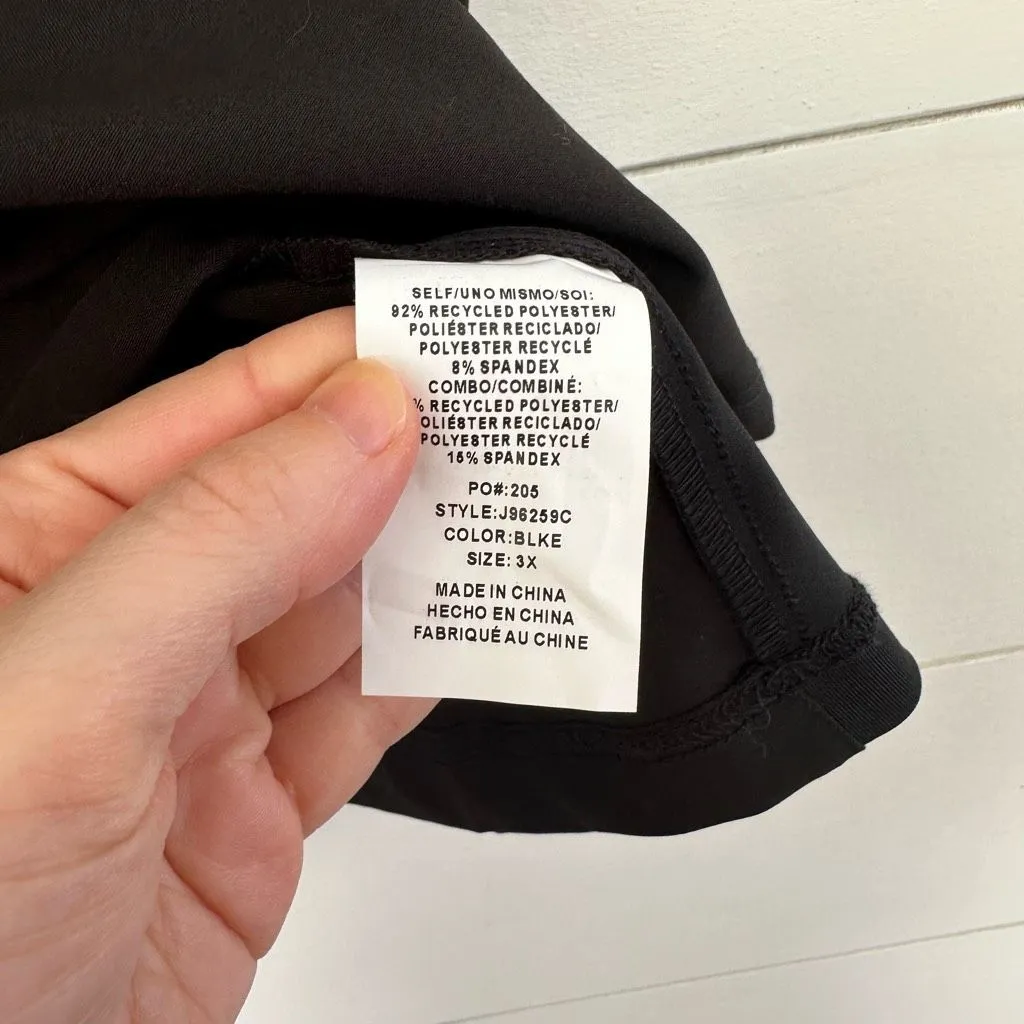 Jaanuu Women’s Plus Size 3X Black Performance V Neck Scrub Top New NWT - Image 5