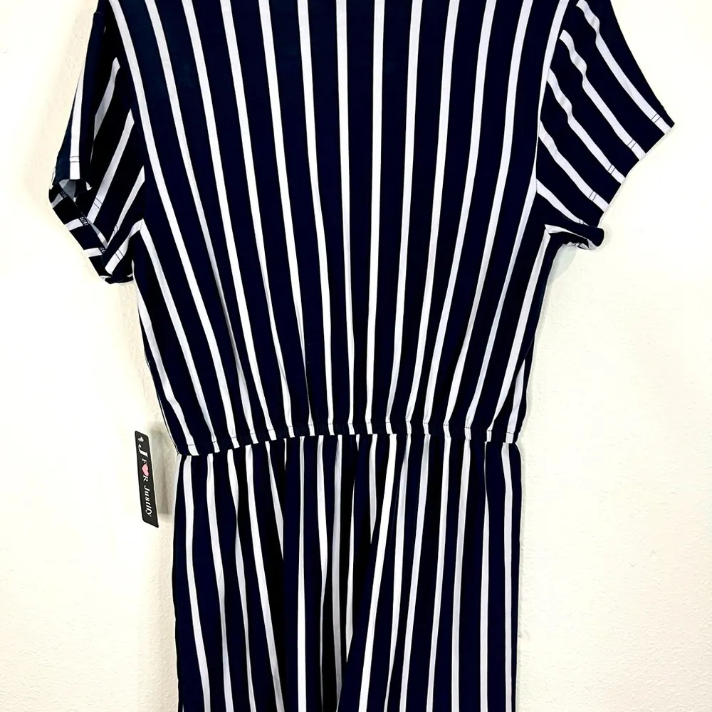 🆕 Justify Navy Blue & White Stripe Romper - Image 8