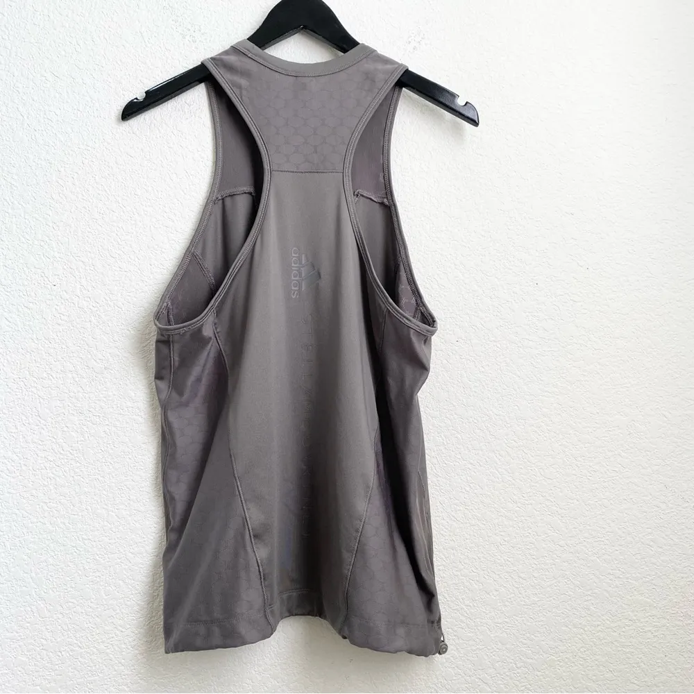 ADIDAS Stella McCartney Studio Explorer Gray Taupe Mesh Tank Size M - Image 4