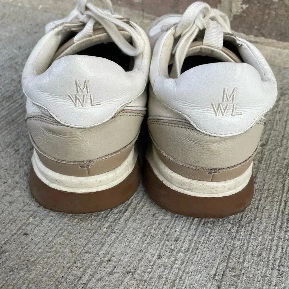 Madewell MWL Cloudlift Kick Off Sneaker Leather Suede Canvas Size 10 - Image 4
