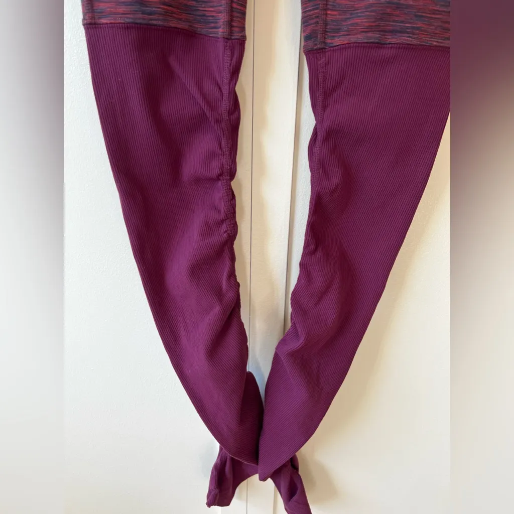 ALO Yoga High-Waist Goddess Garnet‎ Burgundy Legging Size Medium - Image 4