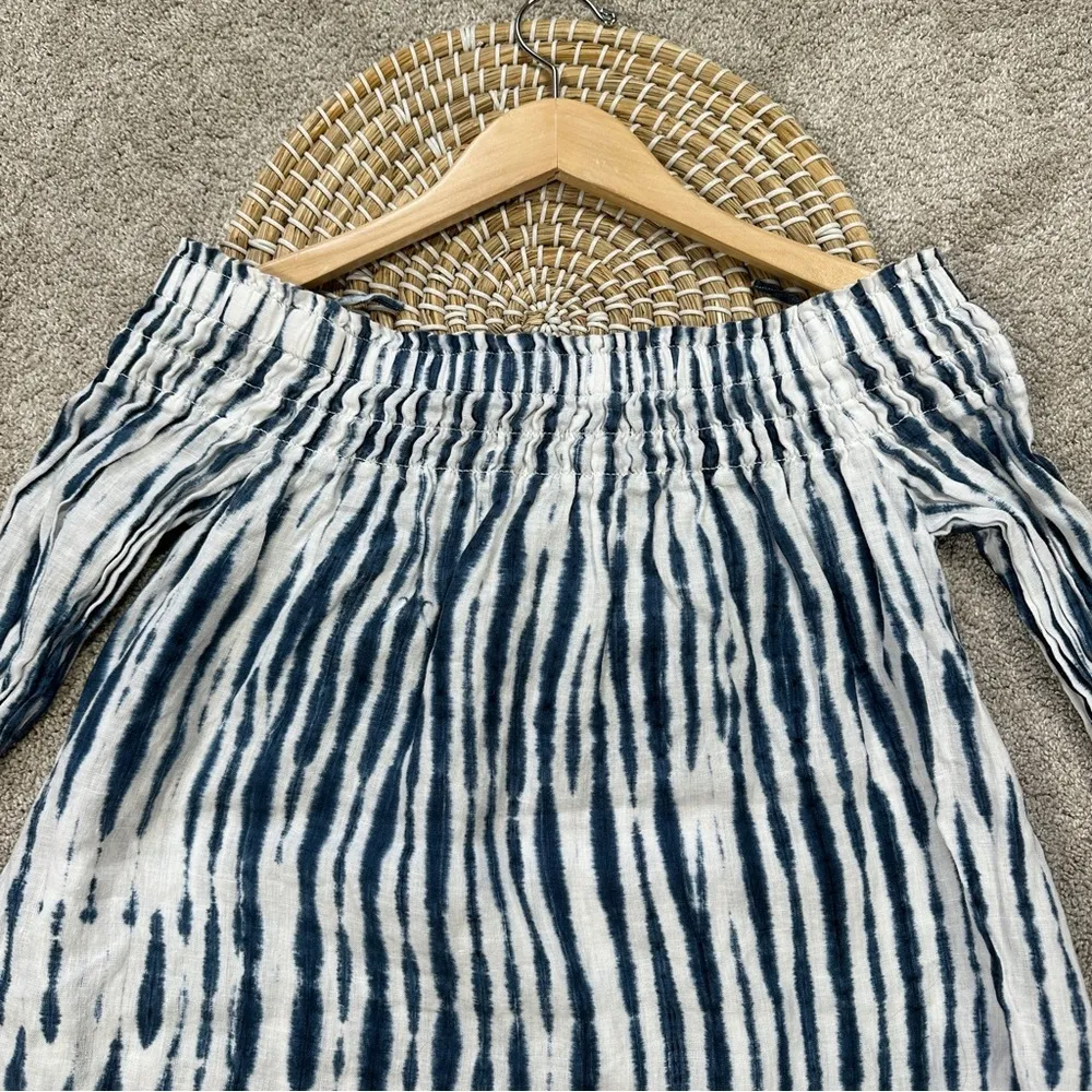 Polo Ralph Lauren Women’s 100% Linen Shibori Off - Image 8