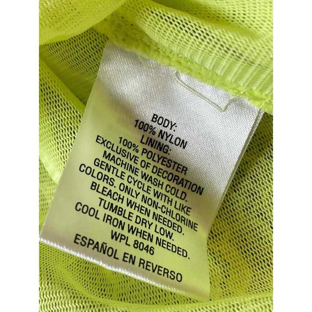 Intimates Yellow Lace Nightie Lingerie Gown Large - Image 6