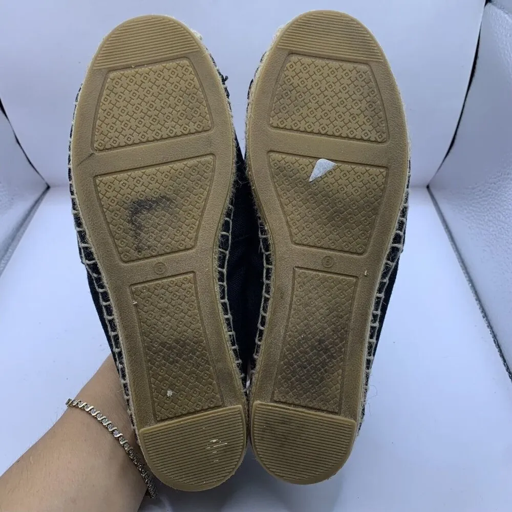 Tory Burch Women's Poppy Espadrille Flats black size 6 E10 - Image 7