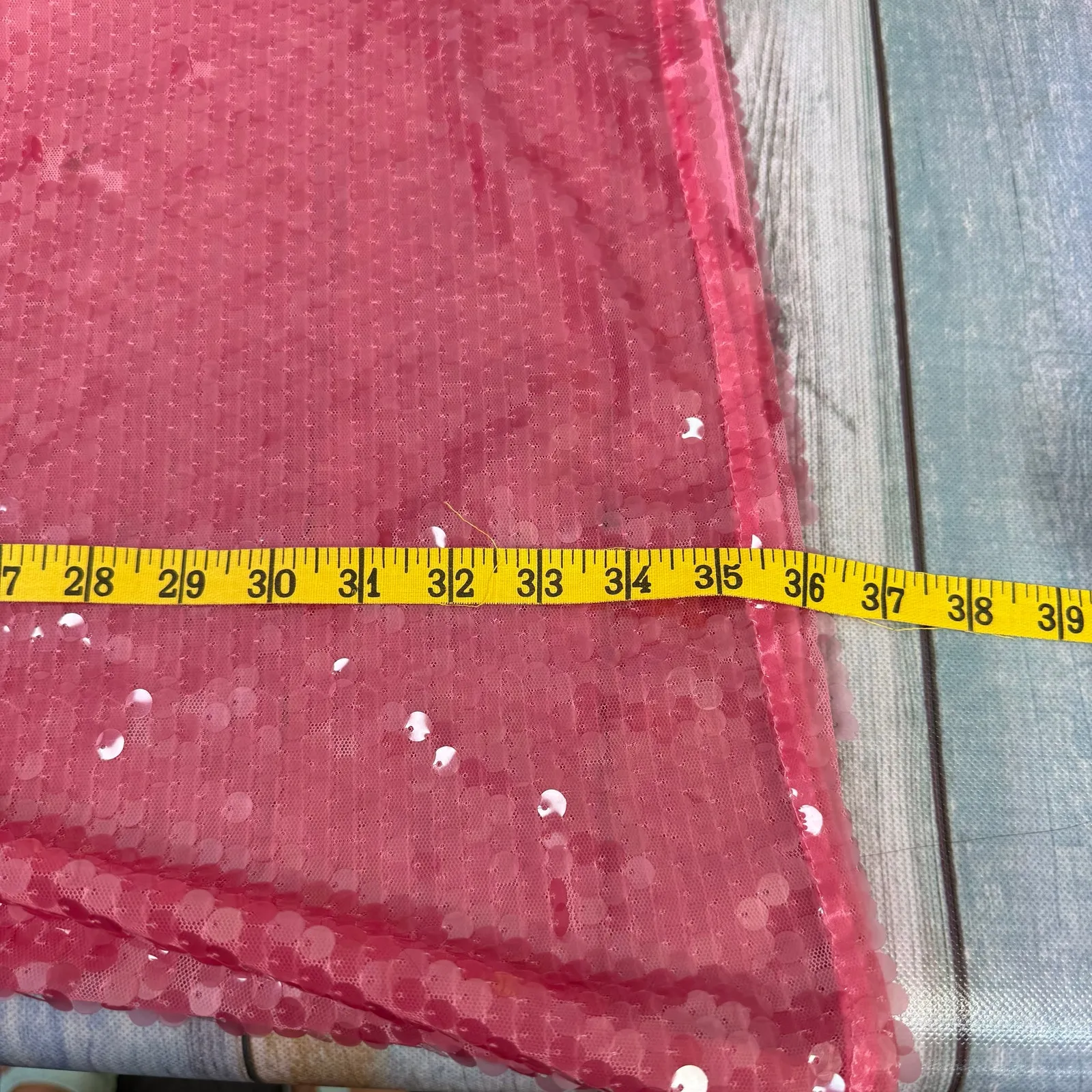 Pink Sequin Drape Back Mini Dress Anthropologie Long Sleeve NEW with Tags 16W - Image 9