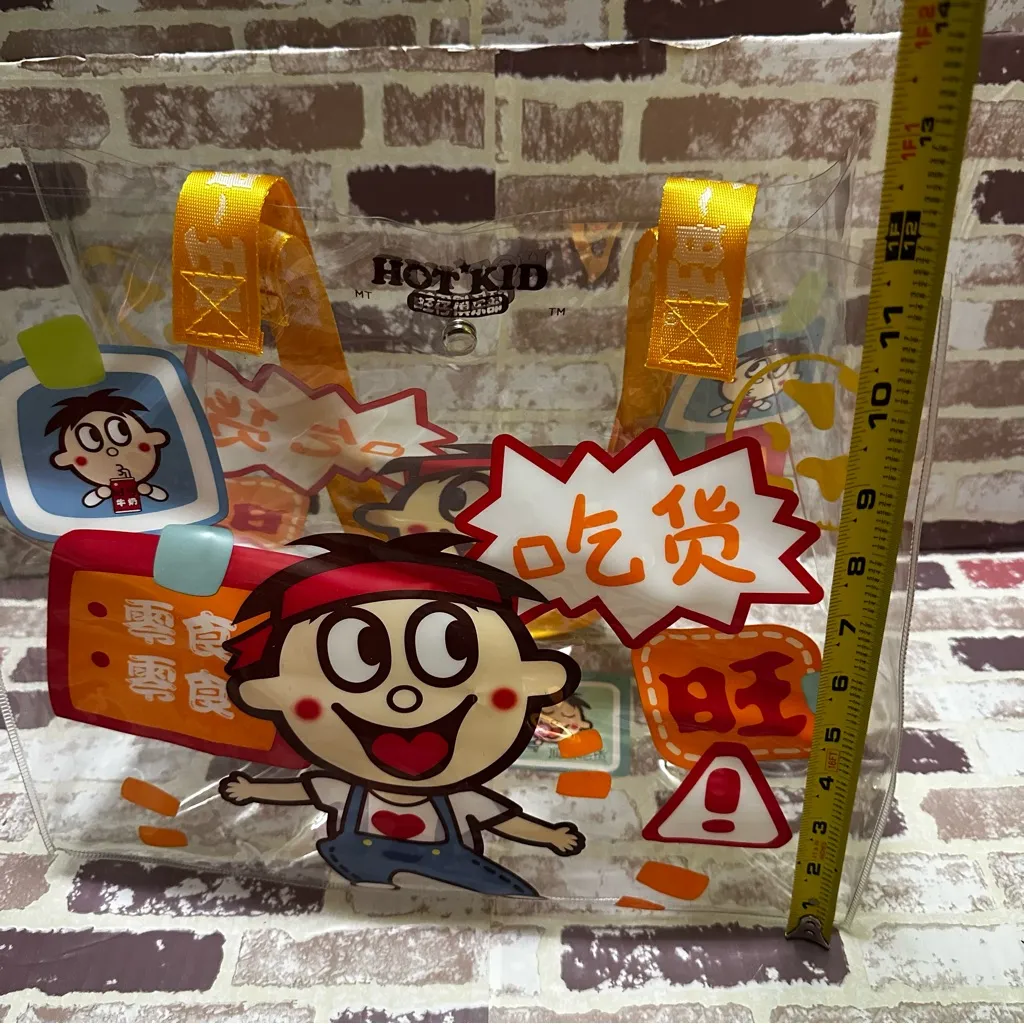 WANG ZAI Playful Cartoon Character Clear Shoulder Bag - Image 9