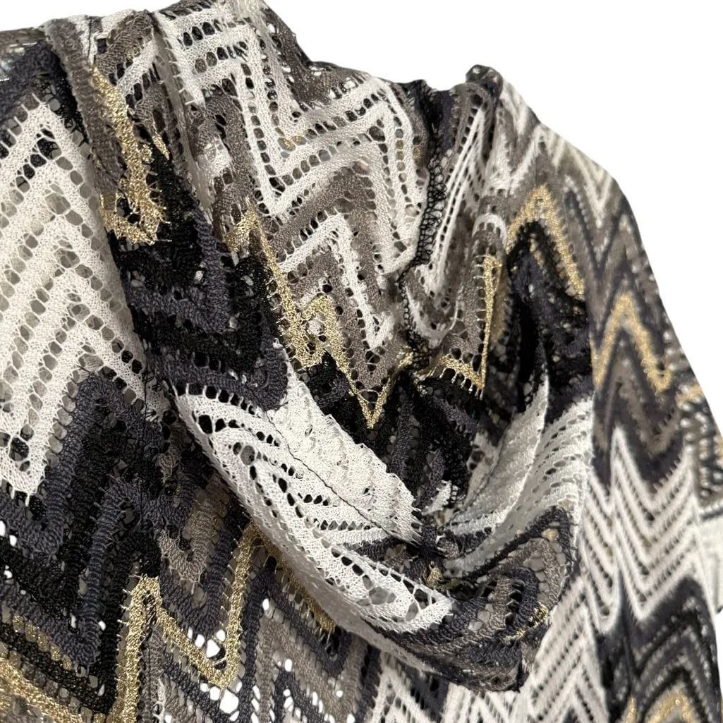 Trina Turk Drift Crochet Hooded Poncho Cover Up SZ XS - Image 8