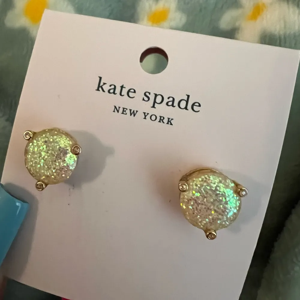 Kate Spade Rise And Shine Glitter Earrings Studs - Opal Glitter - Image 2