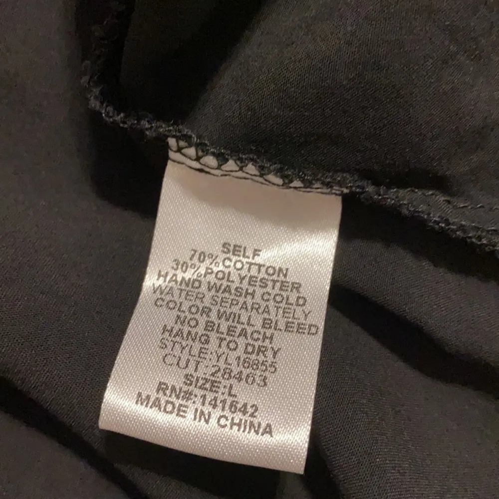 ya los angeles black square neck embroidered blous - Image 10