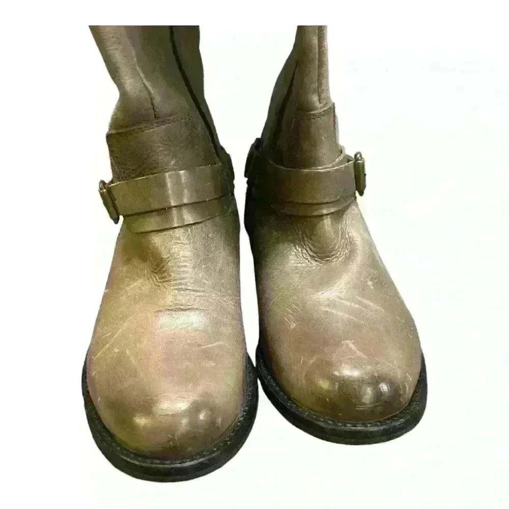 Hinge Dakota Knee High Outer Leather Riding Boots Size 5.5 new - Image 6