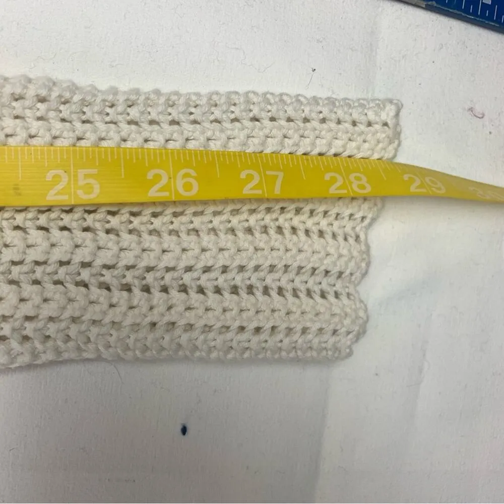 Abercrombie & Fitch women's medium loose knit long sleeve Crop Top nautical rela - Image 10