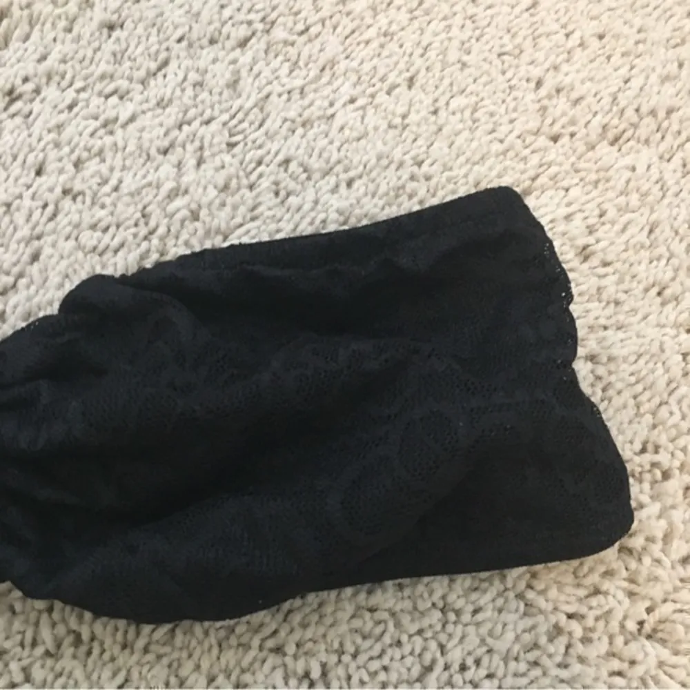 PINK Victoria Secret size S black  lace bandeau bra - Image 3