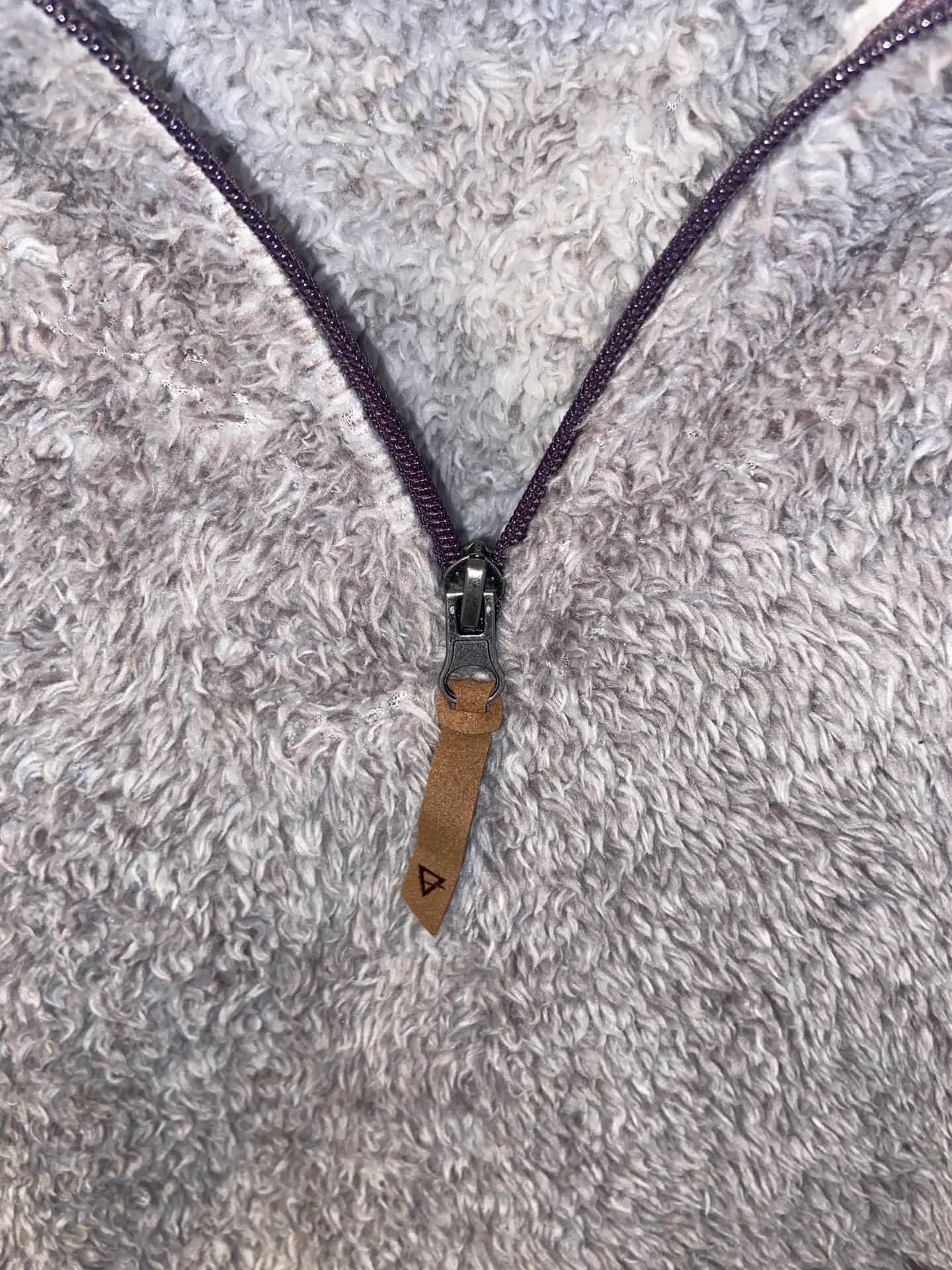 Fluffy Fleece Sweater Gray Size XL - Image 3