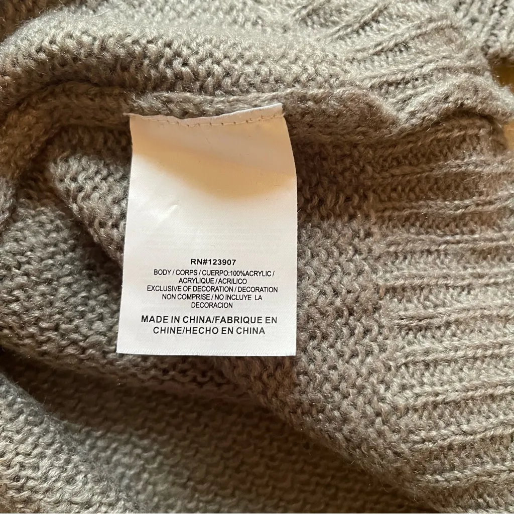 Sperry Gray Crew Neck Sweater Classic Knit - Image 5