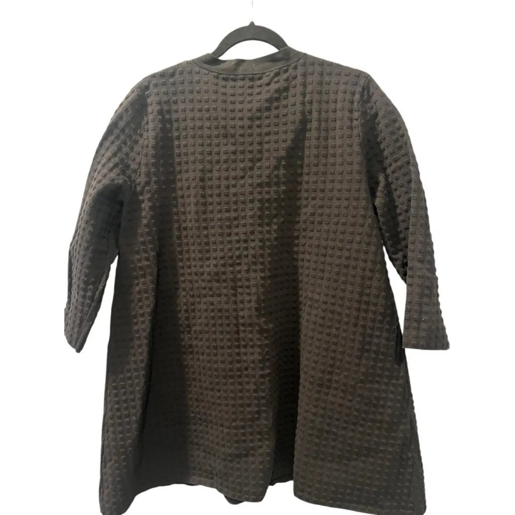 COS Black Quilted Button Front Cardigan Jacket Women's Size Medium Textured - Image 6