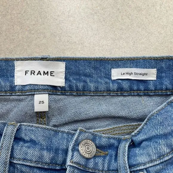 Frame Le High Straight Jean 25 Caye‎ Sand - Image 6