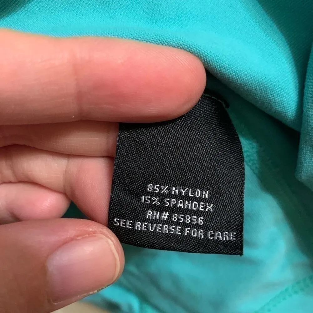 GANDER Mtn GSX Aqua Moisture Wicking V-Neck Workout Tank Size Large - Image 2