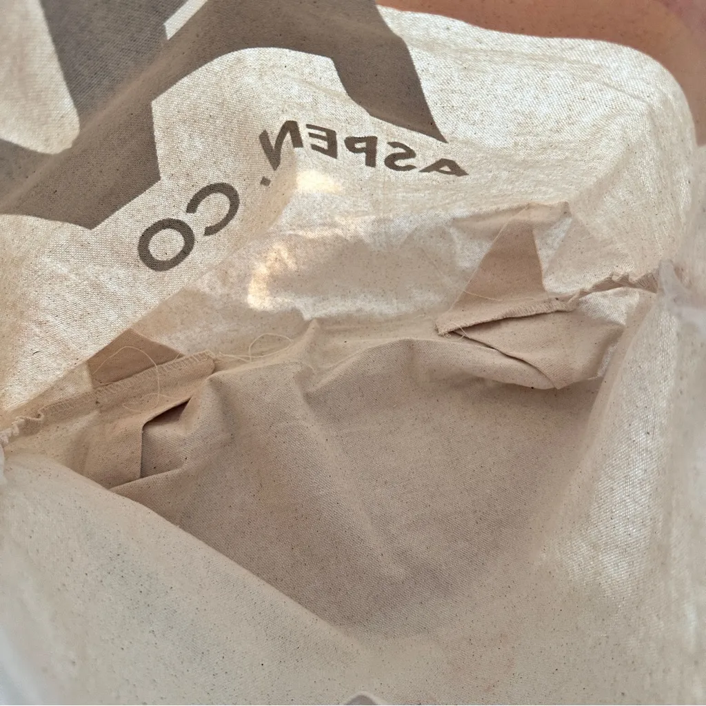 Aviator Nation Aspen Cream Tote bag with Blue and Red Accents - Image 6