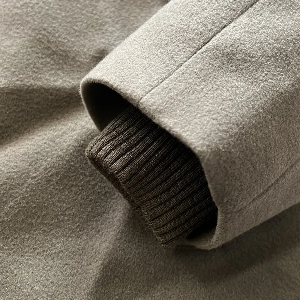 Norwegian Wool Cashmere Wool Hooded Down Parka, No Belt, Size M NWT $1,695 Green Size M - Image 11