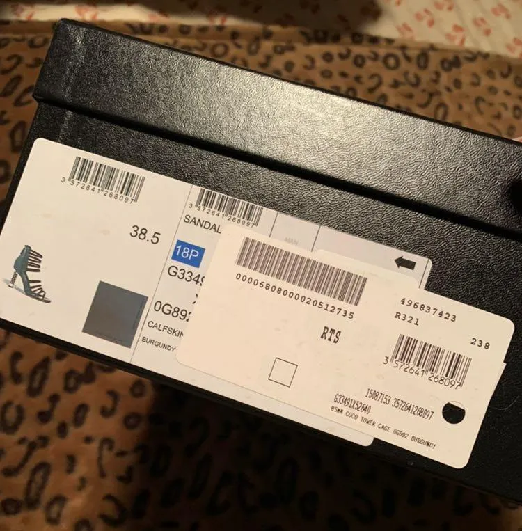 Chanel Coco Tower Cage Burgundy Heels - Image 9