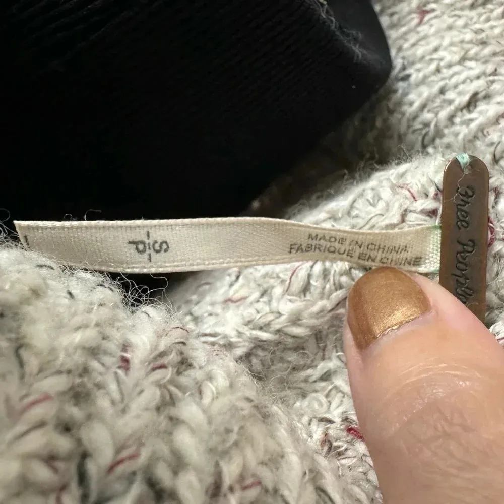 Free People Dylan Tweedy Chunky Oversized Boho Sweater - Image 10