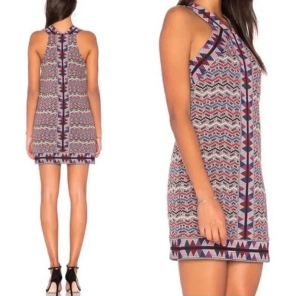 NWT $178 BCBG Max Azaria Jacquard Tesa Halter Dress M - Image 9