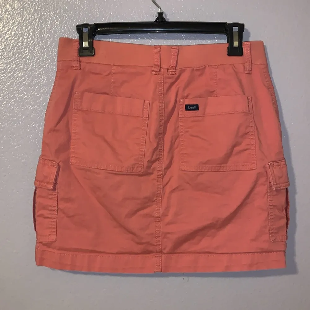 Lee  Rust Red Regular Fit Mid Rise Mesh Short Lined Skort - Image 5