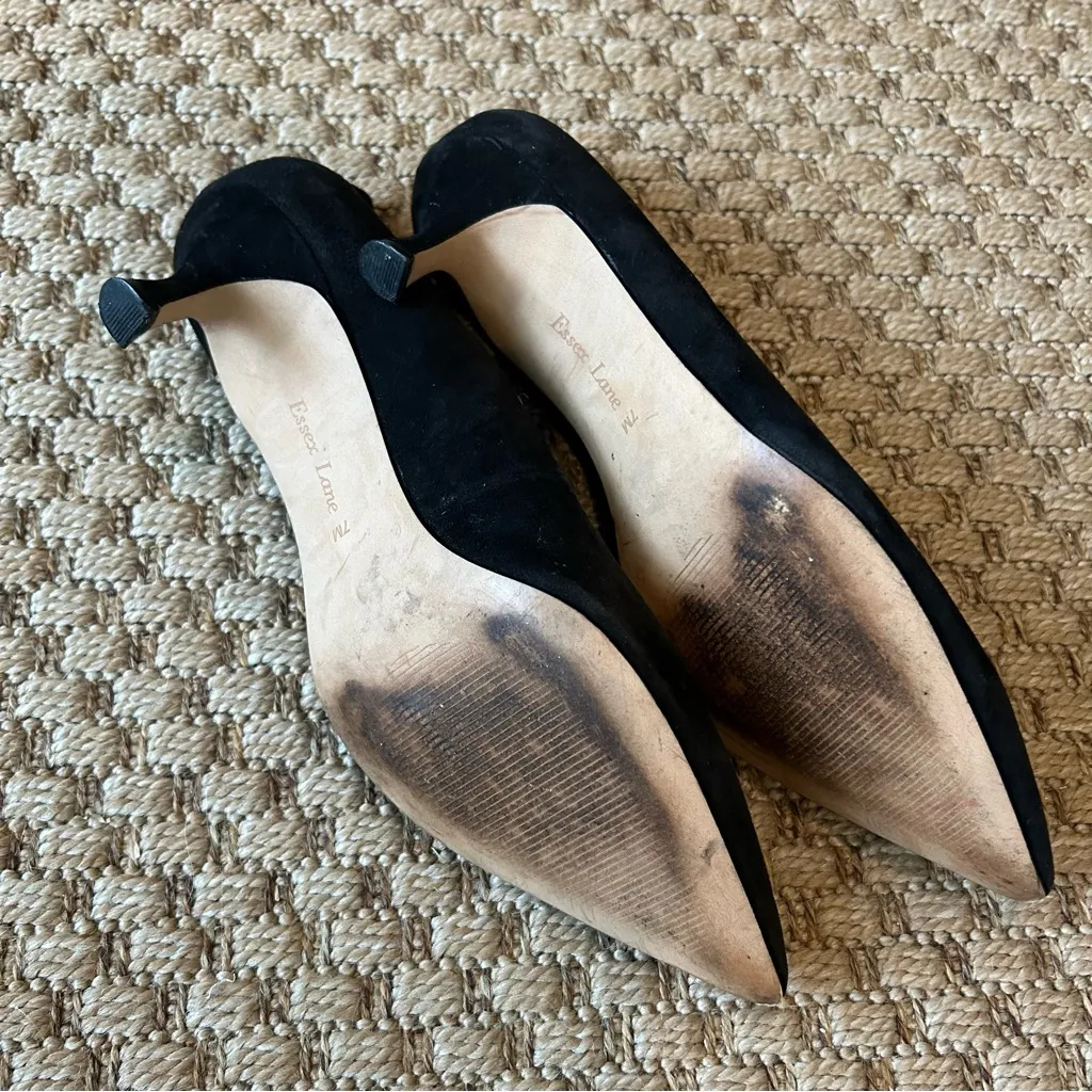 Essex Lane Black Suede Pumps - Image 4