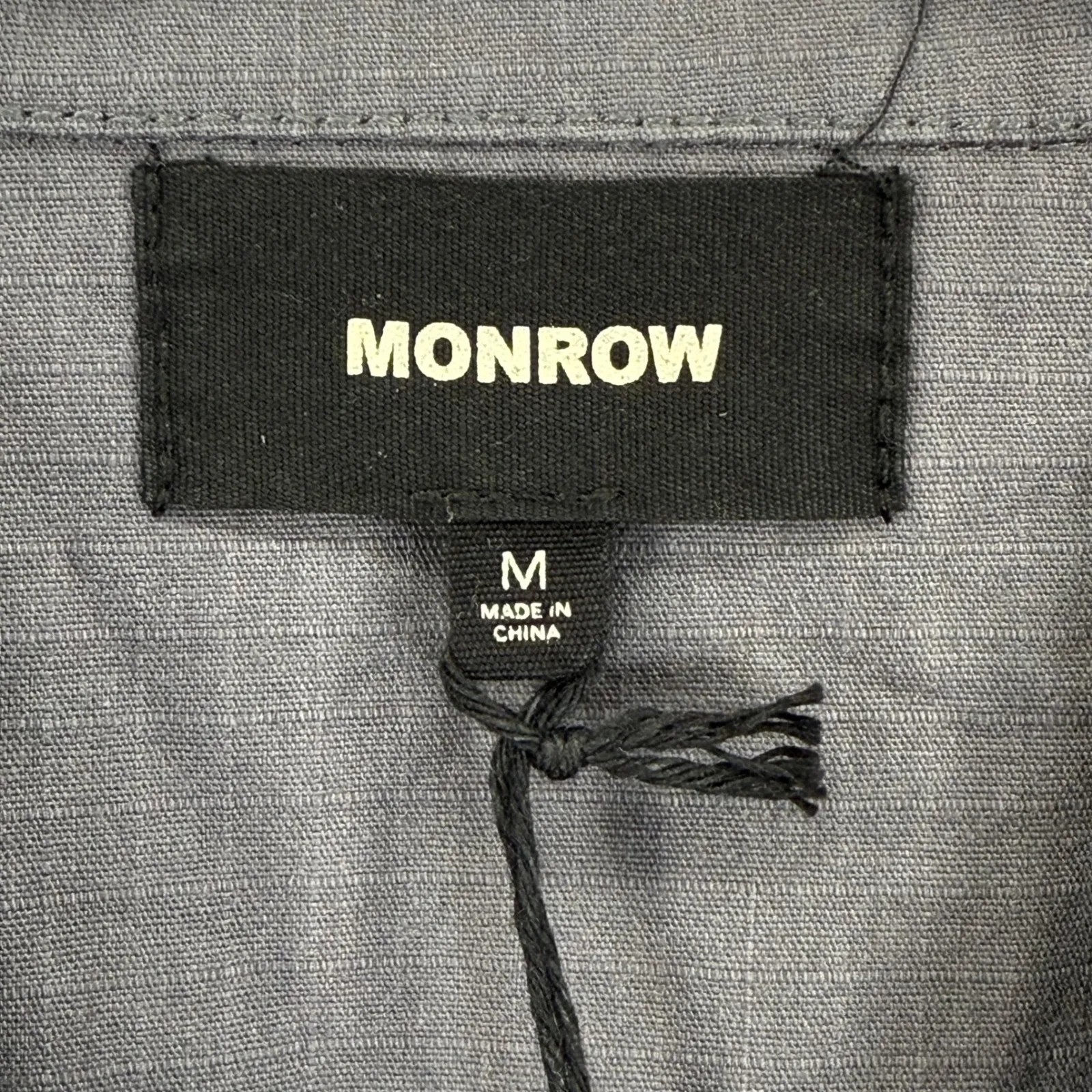 Monrow Womens Gray Button Up Ripstop Shirt‎ Jacket Shacket Utility Chore Size M Size M - Image 4