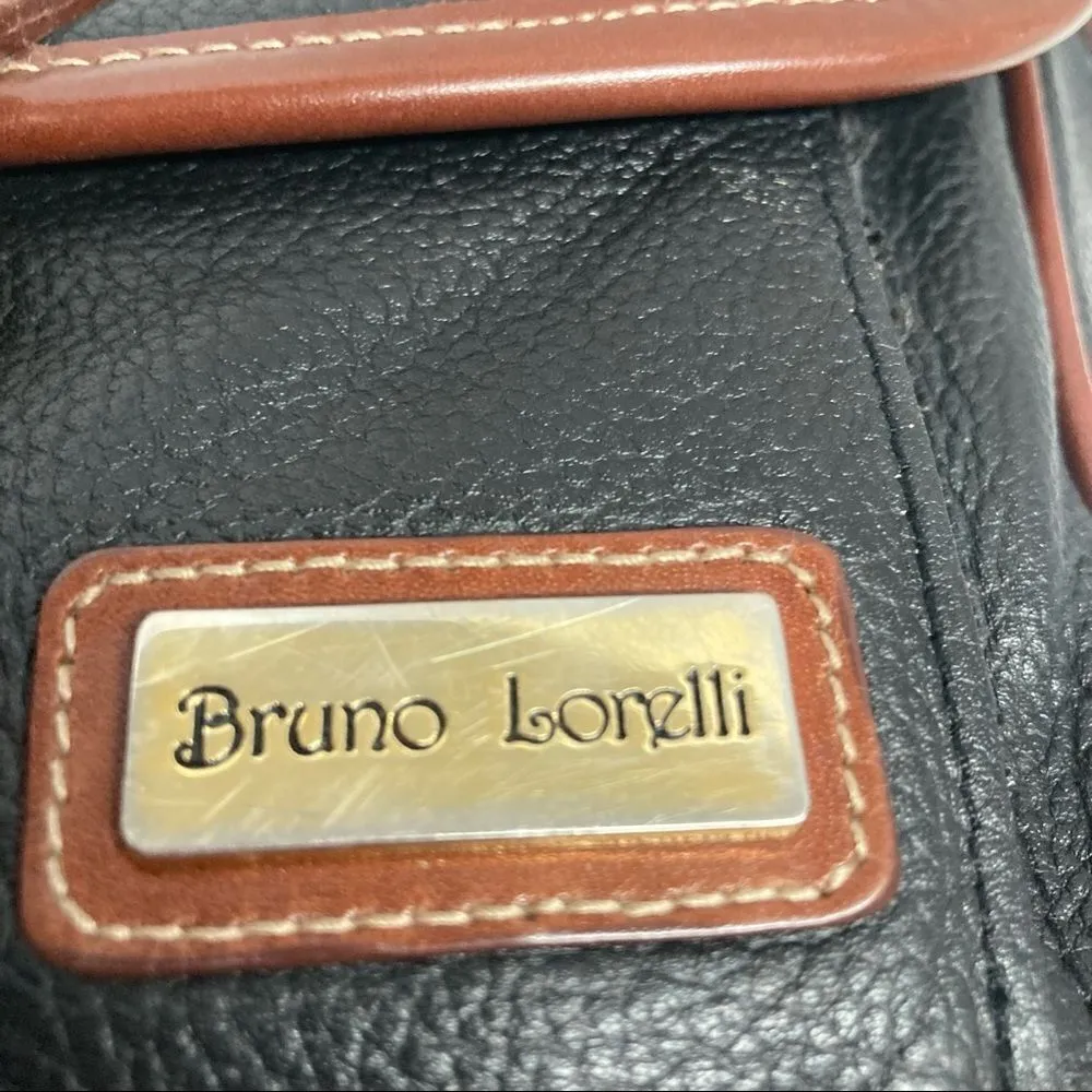 BRUNO LORELLI, Black & Brown Crossbody, handbag/purse. 9X3X9, magnetic closure,‎ - Image 13