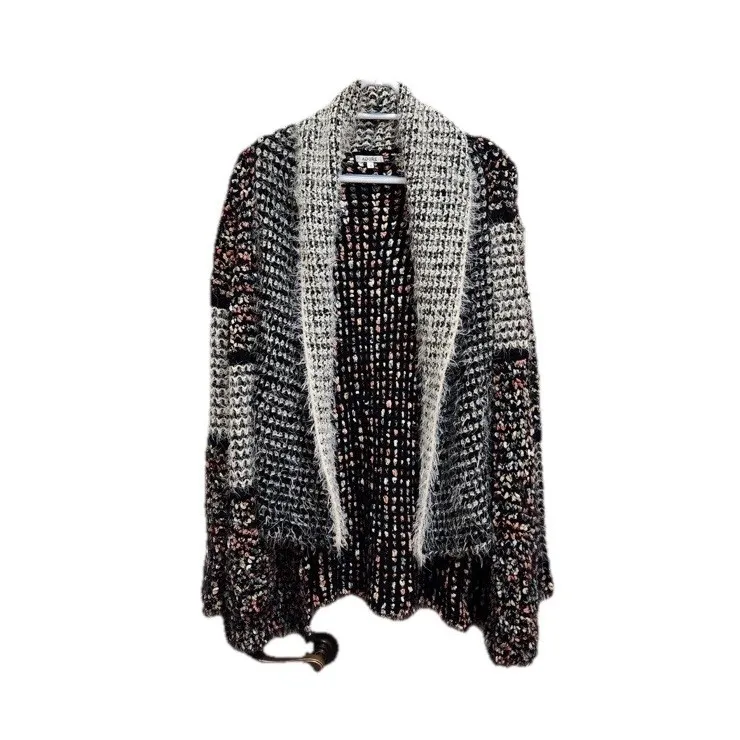 Women's La Fee Verte Anthropologie Oona Confetti Eyelash Knit Cardigan Sweater S - Image 2