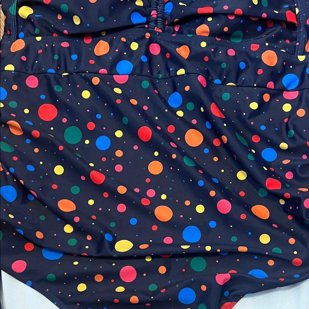 BloomChic Colorful Polka Dot One Piece Swimsuit size 18 - Image 3