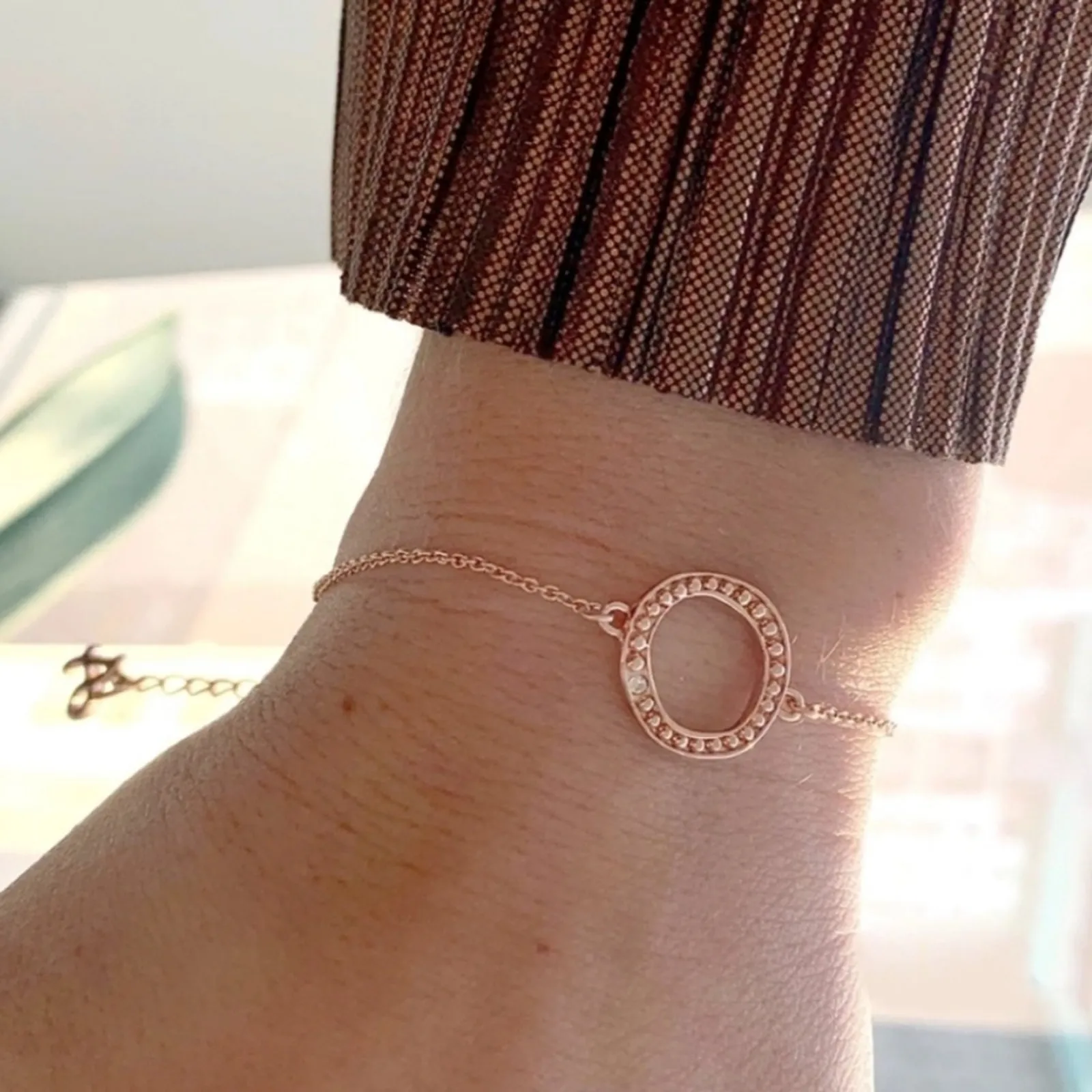 Adore Swarovski Organic Circle Bracelet NWT - Image 3