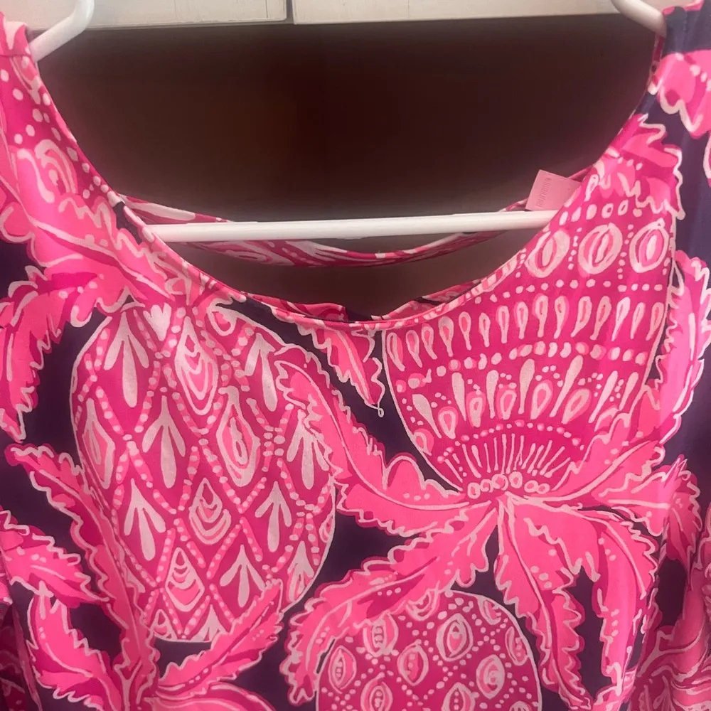 Like new Lilly Pulitzer Pink and Blue pineapple Sophia dress - Image 12