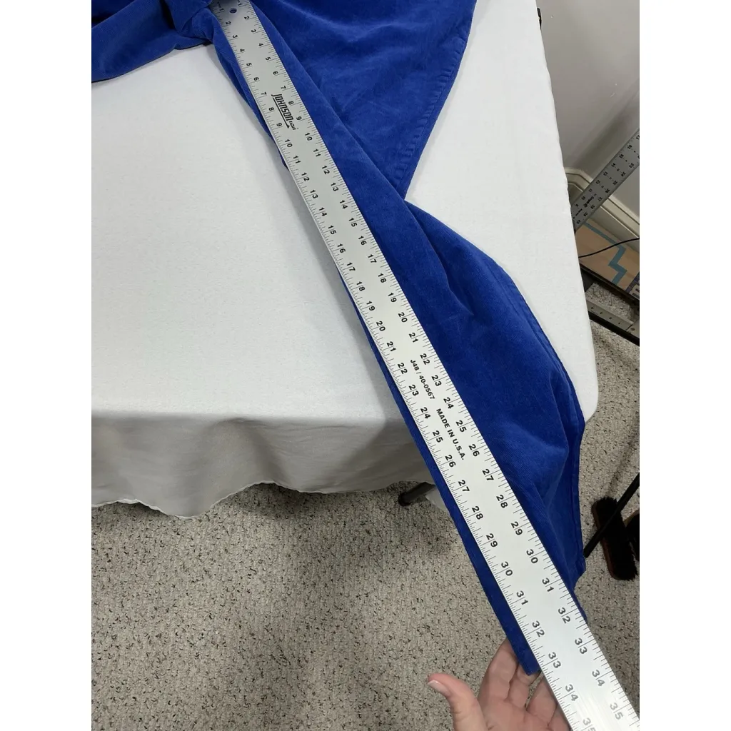 Womans Woman Within Courdory Pants 24 WT Royal Blue - Image 8