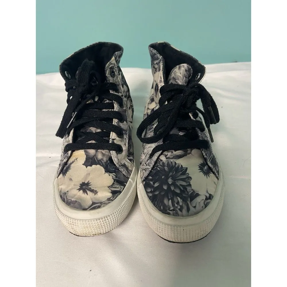 Superga Wax-Print High-Tops Black/white 5.5 Sneakers‎ - Image 2