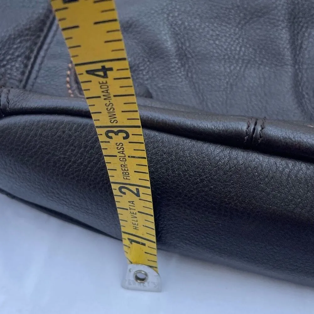 The Sak espresso brown leather crossbody. - Image 8