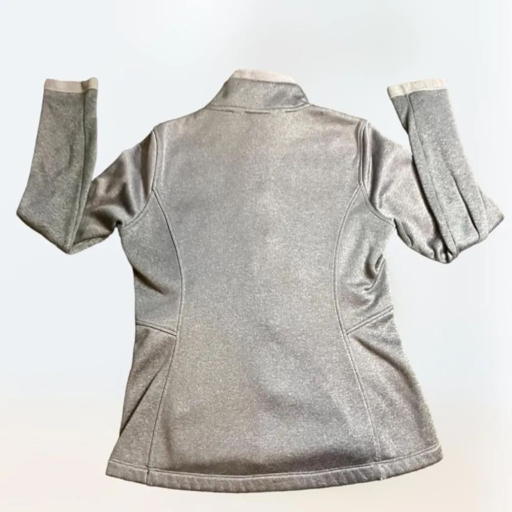 The North Face  Fleece Zip Jacket Agave Gray Coat Women's Size Medium - Image 5